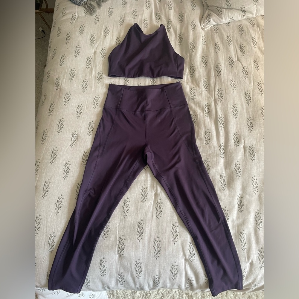 Girlfriend Collective Leggings and Sports Bra Set